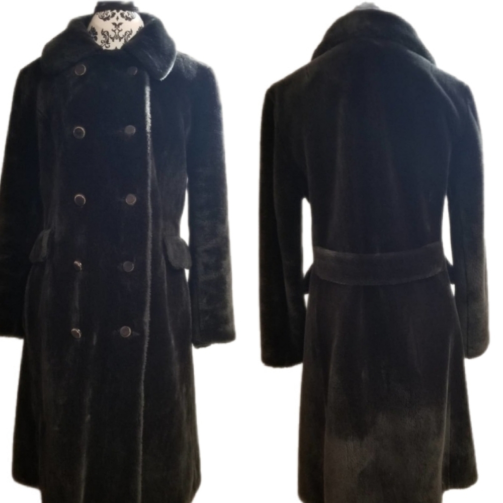 1960's Vintage Borgazia Luxury Faux Fur Coat‎ Please See Measurements Size Small